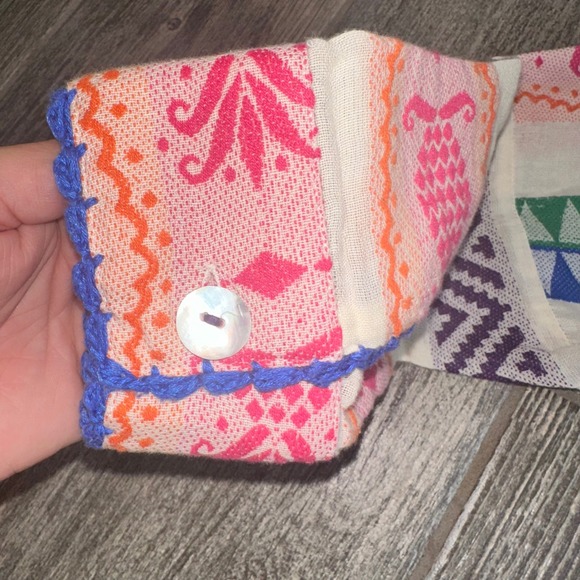 FARM Rio Multicolored Pineapple Jacquard Chemise Dress‎ Cover Up Size S NEW - Picture 10 of 10